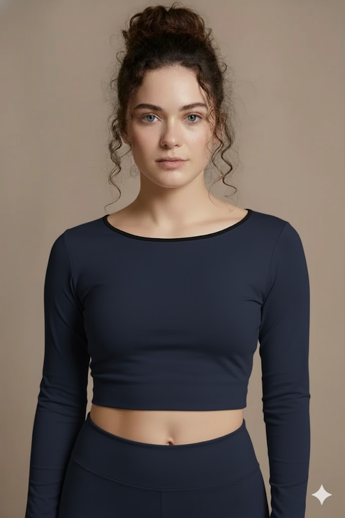 Croptop Fullsleeve Boat neck